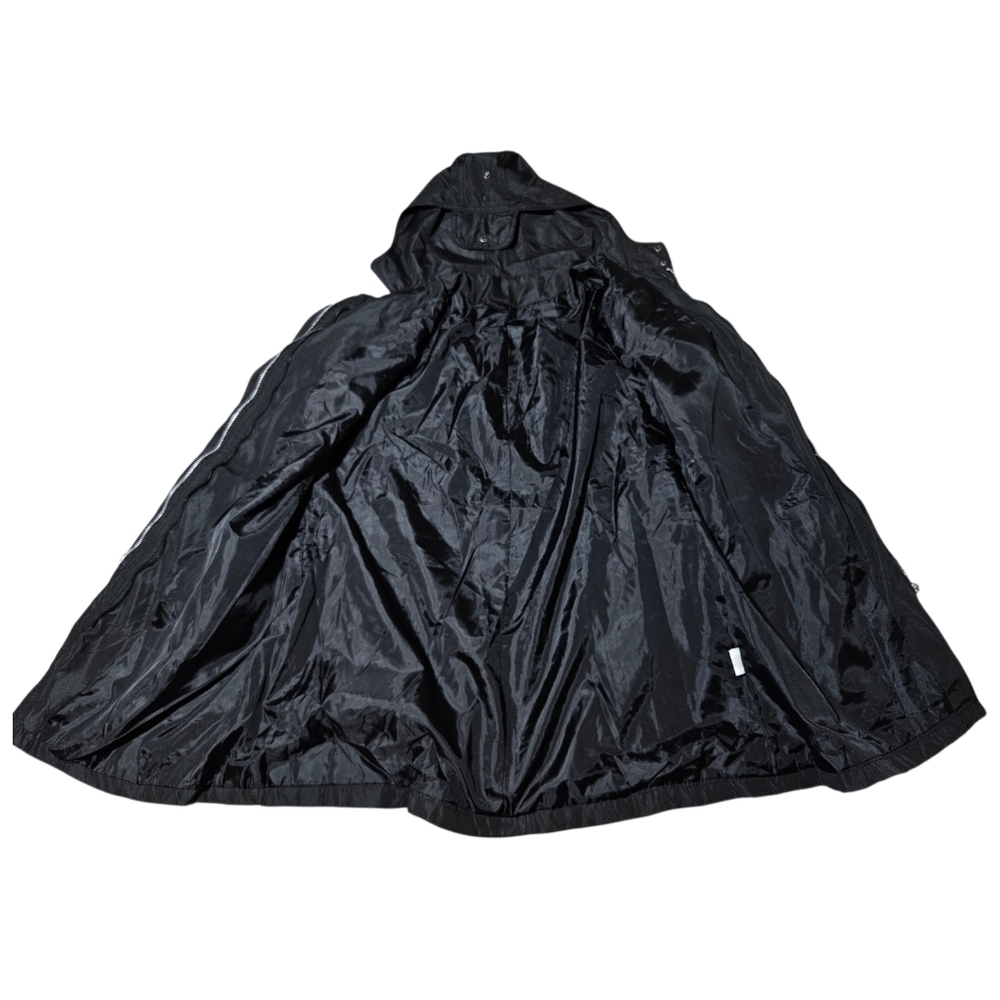 Black Hooded Outerwear Womens L Parka 4 In 1 Removable Liner Reversible Faux Fur - Picture 7 of 14